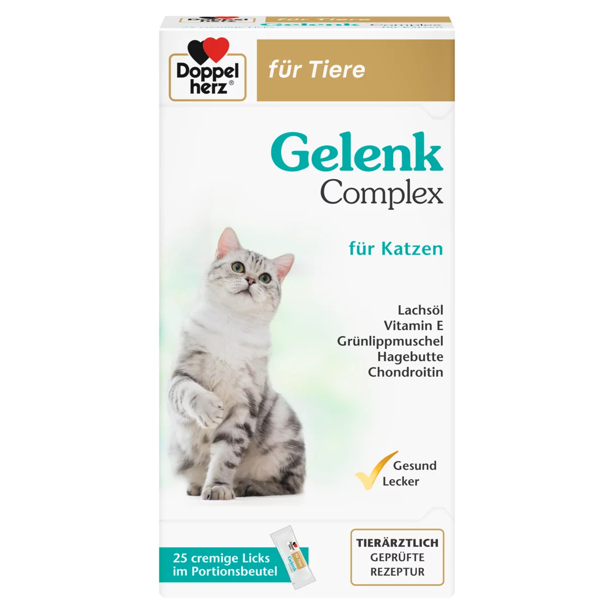 Doppelherz für Tiere Gelenk Complex für Katzen Frontansicht